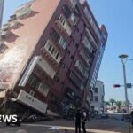 People rescued from collapsed buildings in Taiwan earthquake