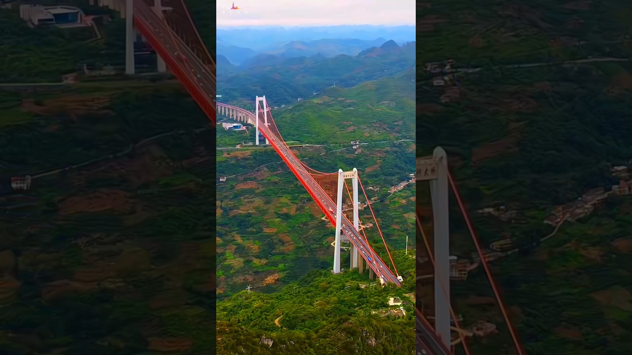 WORLD'S NO.1 GUIZHOU ENGINEERING BRIDGE COMPANY'S INFRASTRUCTURE #bridge #travel #amazing