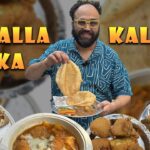 30/- Rs Paltan Bazar Wala Desi Indian Street Food 😍 Katlambe Chole Bhature, Desi Ghee Rajma Rice